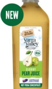 Yarra Valley Cloudy Pear Juice 1 Ltr